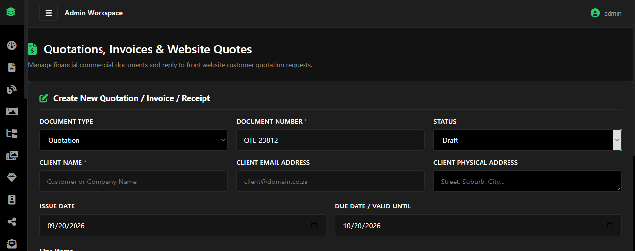 Easy invoice creation and payment tracking dashboard